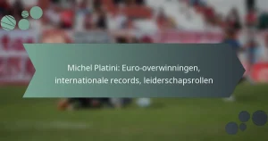 Michel Platini: Euro-overwinningen, internationale records, leiderschapsrollen