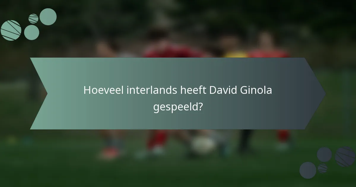 Hoeveel interlands heeft David Ginola gespeeld?